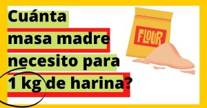 Cuánta masa madre necesito para 1 kg de harina